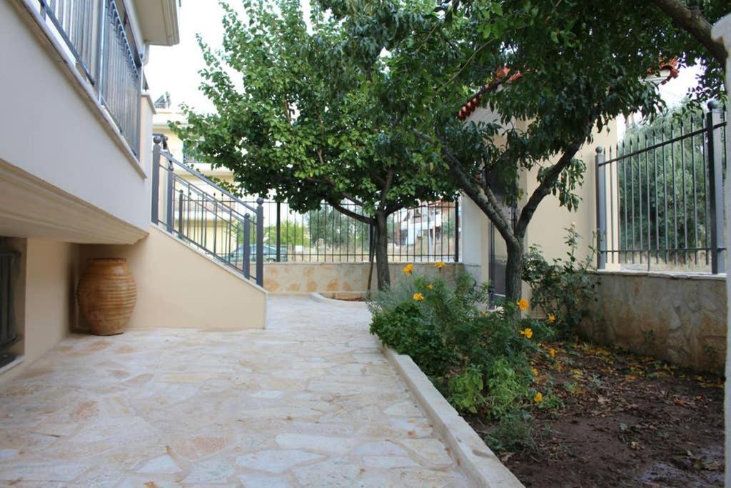 New, Bright, Cozy, Autonomous Apartment With Private Entrance And Garden, 42 M2, 5Min To The Beach And City Center カラマタ エクステリア 写真